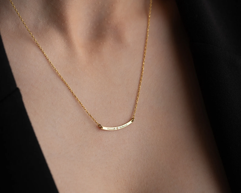 Curved Bar Necklace - CG4199S,CG4200S,CG4201S