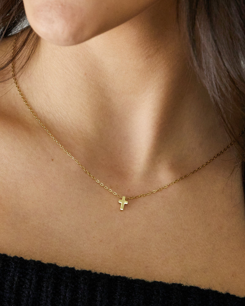 Solid Cross Necklace - CG3955S,CG3956S,CG3957S
