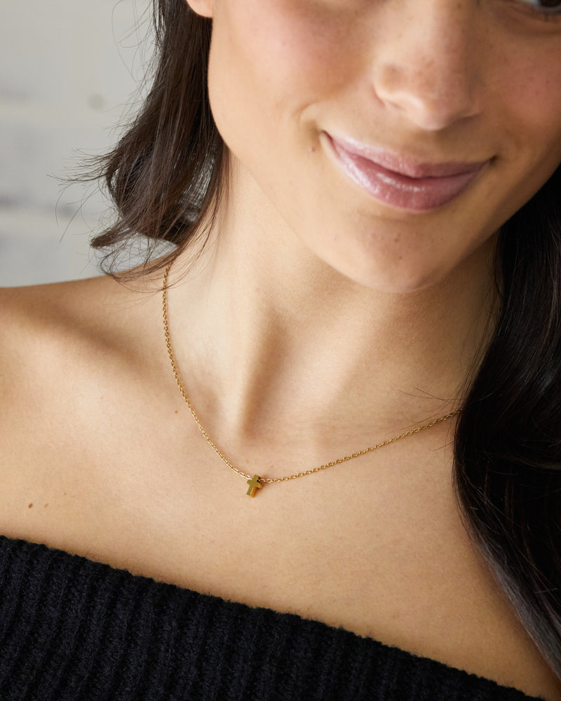 Solid Cross Necklace - CG3955S,CG3956S,CG3957S