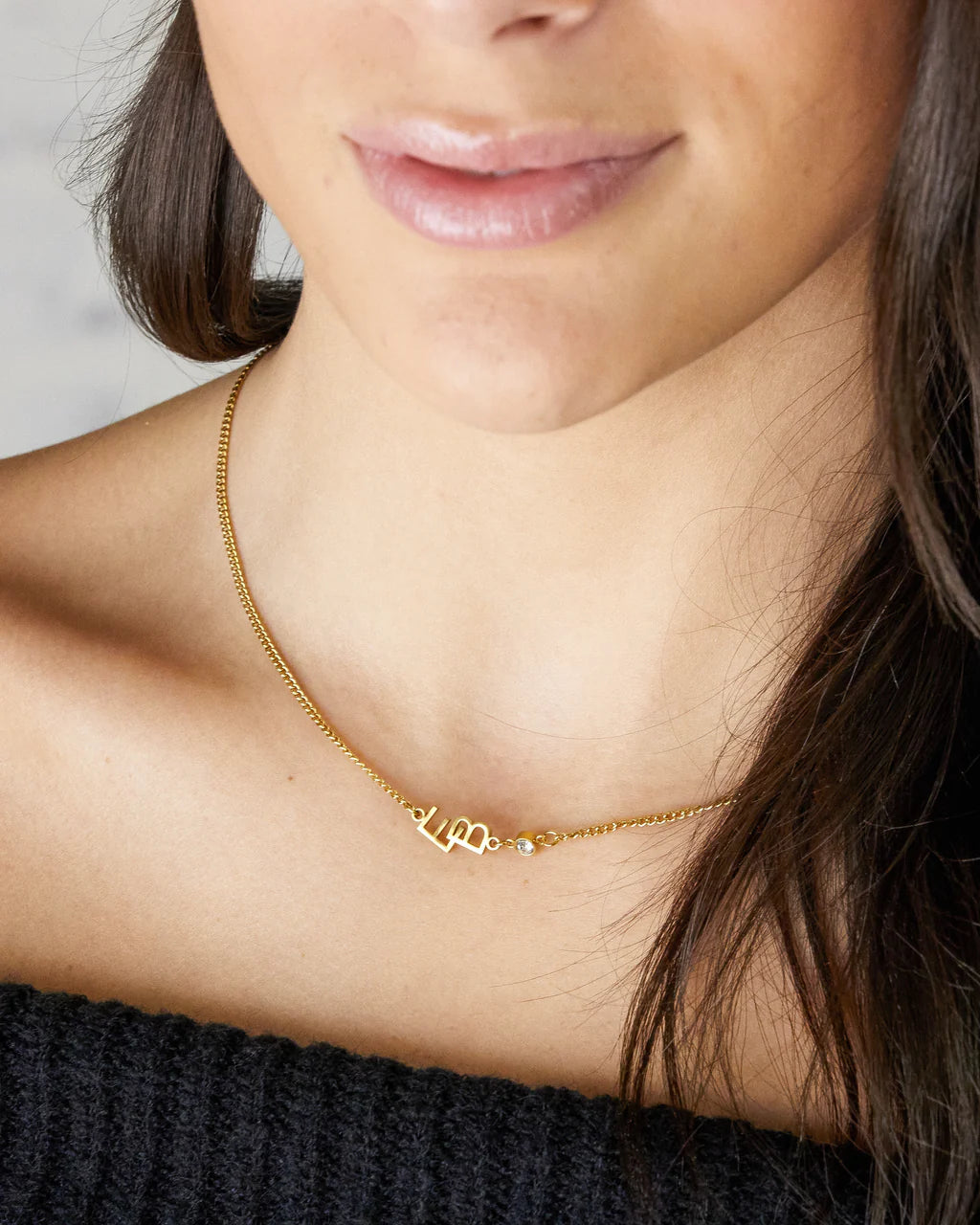 Connected Initials Necklace - CG4208S,CG4209S,CG4210S,CG4211S,CG4212S,CG4213S,CG4214S,CG4215S,CG4216S,CG4217S,CG4218S,CG4219S,CG4220S,CG4221S,CG4222S,CG4223S,CG4224S,CG4225S