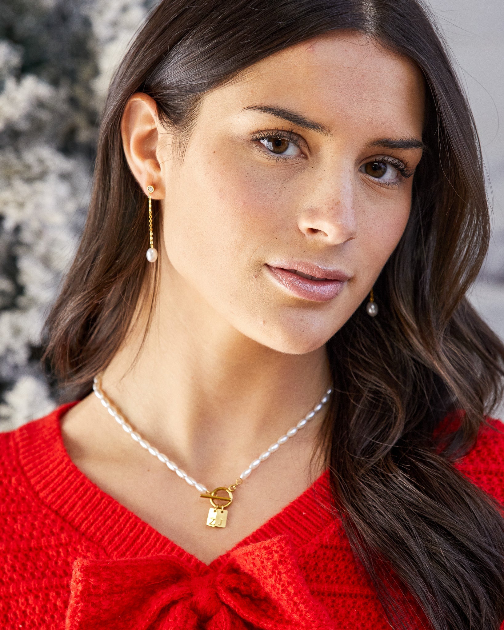 Initial Pearl Necklace - CG4456S,CG4457S,CG4458S,CG4459S,CG4460S,CG4461S,CG4462S,CG4463S,CG4464S,CG4465S,CG4466S,CG4467S