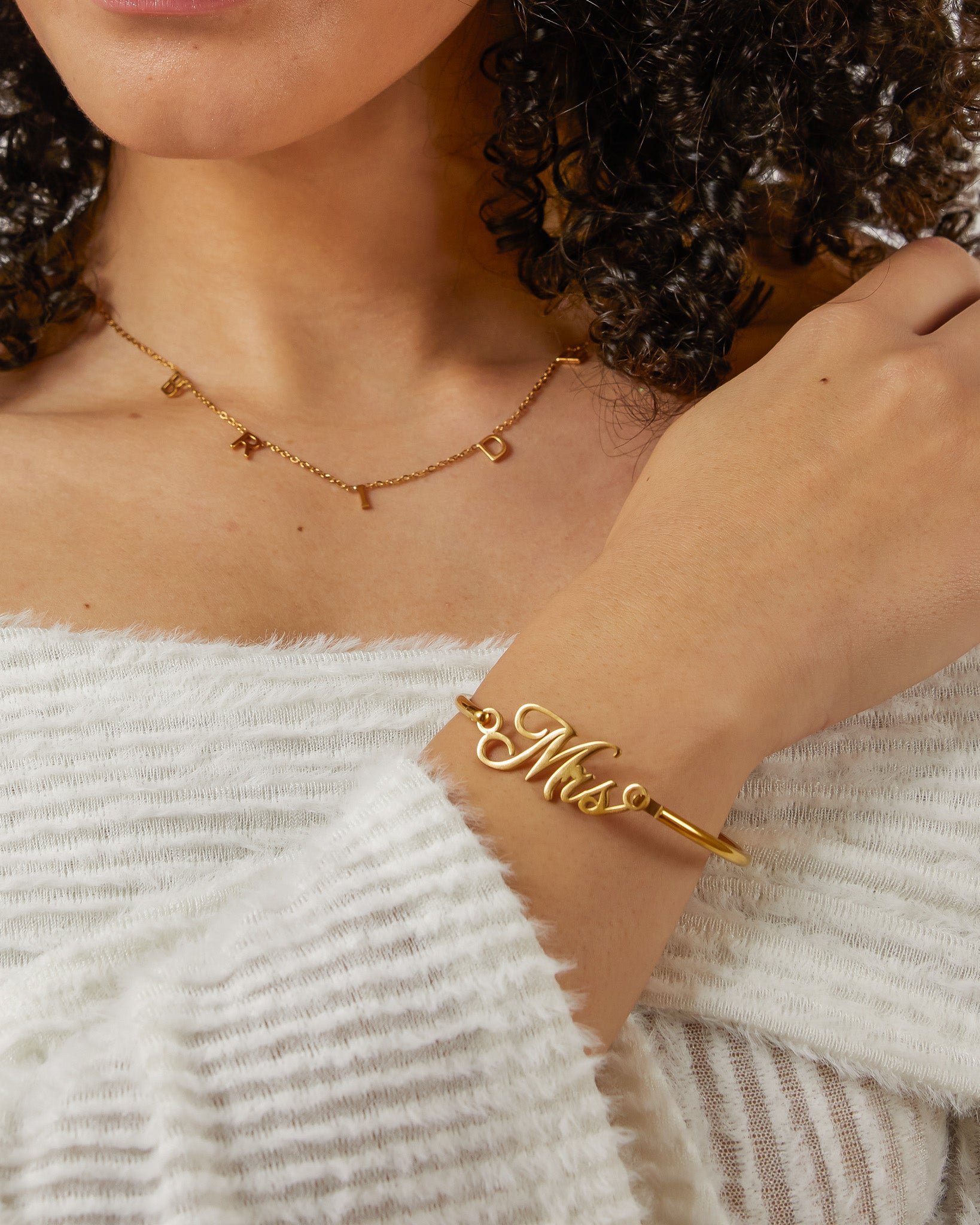 Custom Name Bangle Bracelet