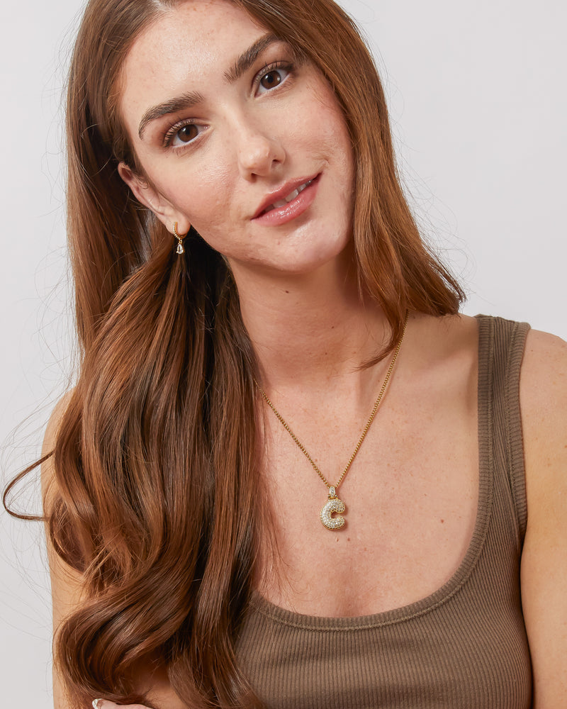 Initial Bubble Necklace - CG3129S
