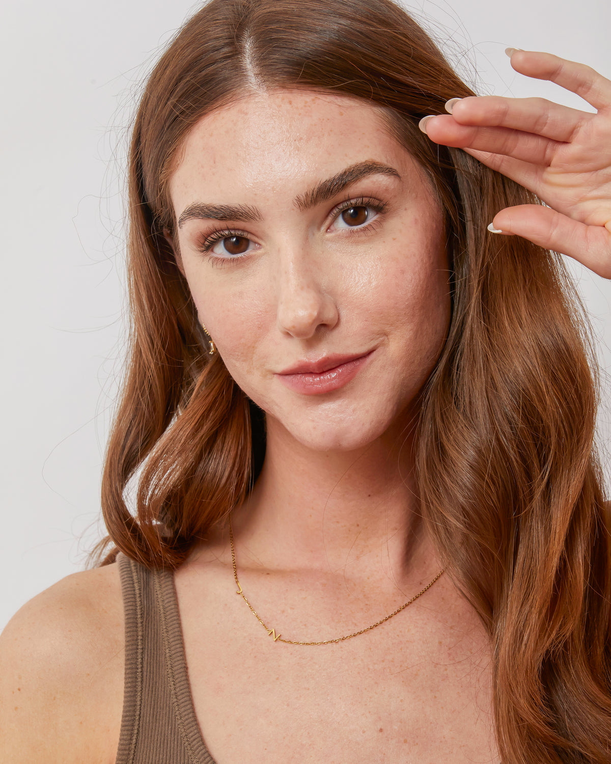 Personalized Sideway Initial Necklace 18K Best Seller – TheCustomGoodsCo