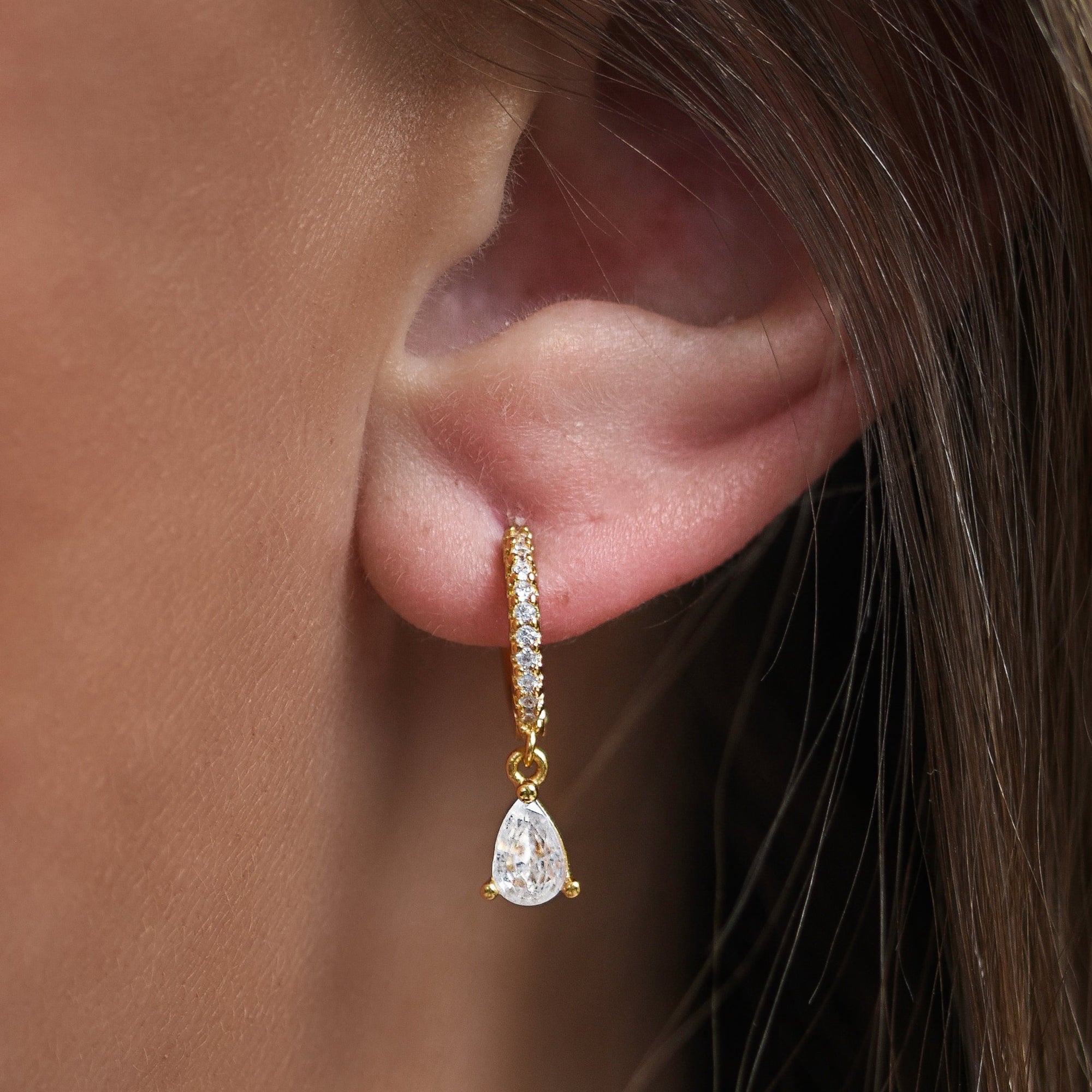 Dangle Drop Diamond Earrings