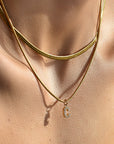 Layered with Diamond Initial Necklace