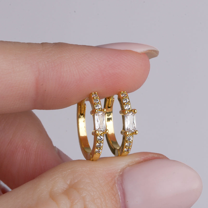 Diamond Huggie Hoop Earrings - CG2282S
