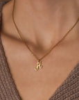 Custom Heart Initial Necklace