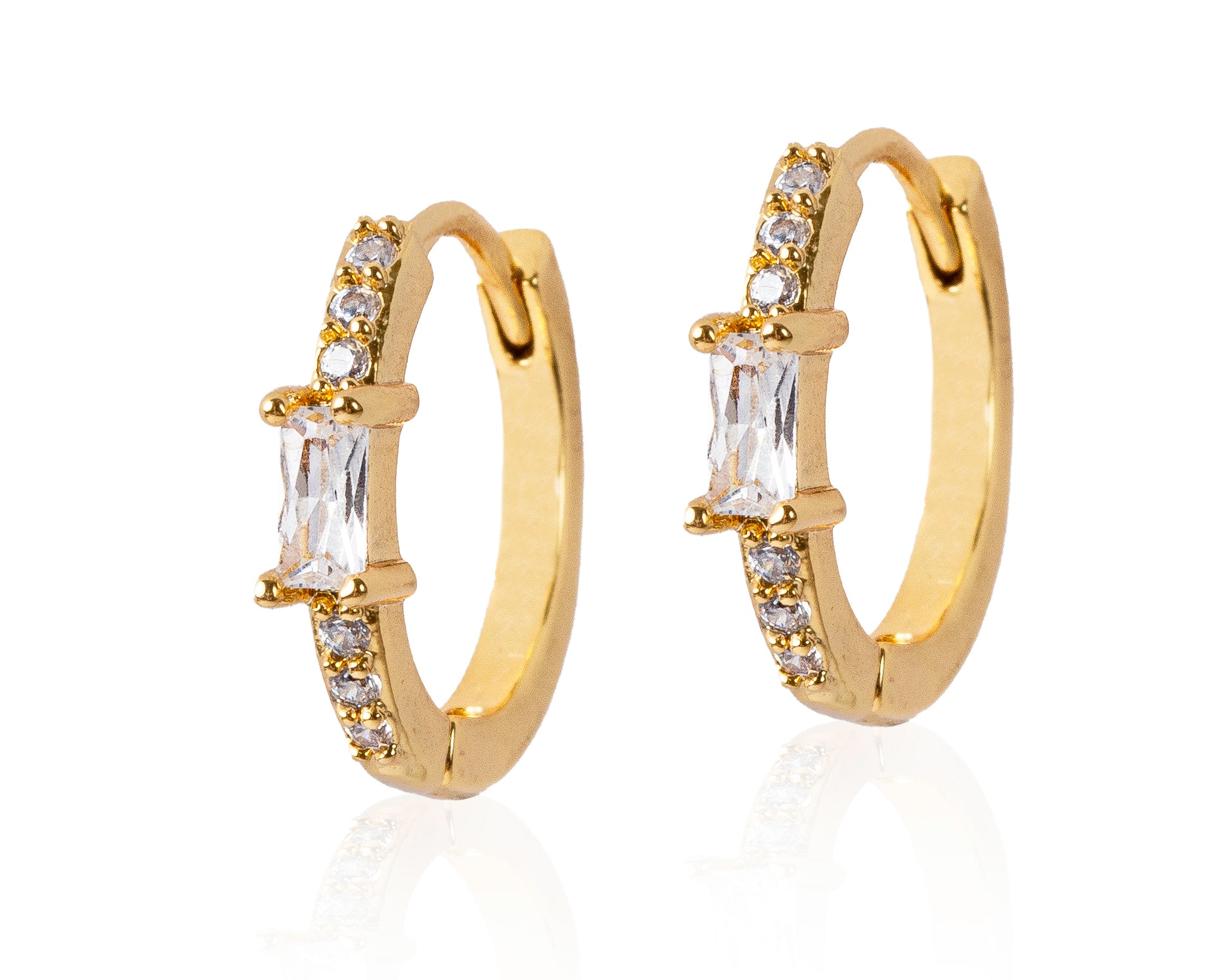 Diamond Huggie Hoop Earrings - CG2282S