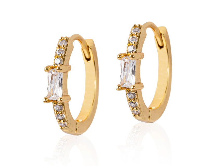 Diamond Huggie Hoop Earrings - CG2282S