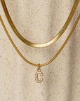 Layered with Diamond Initial Necklace