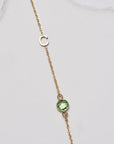 Birthstone Letter Bracelet