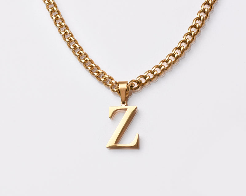 Mens Cuban Initial Necklace - CG2726S,CG2727S,CG2728S