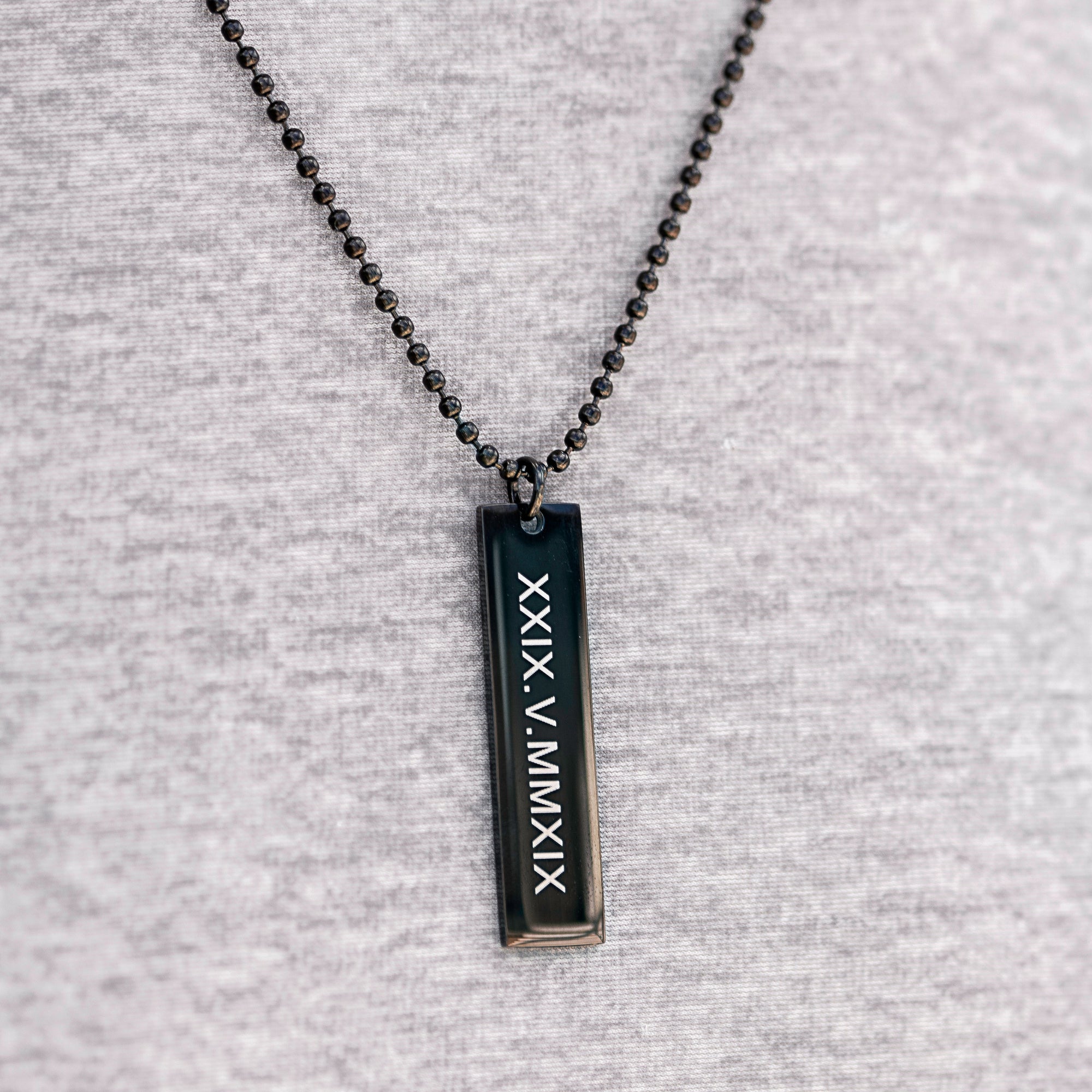 Personalized Bar Men Necklace