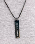 Personalized Bar Men Necklace