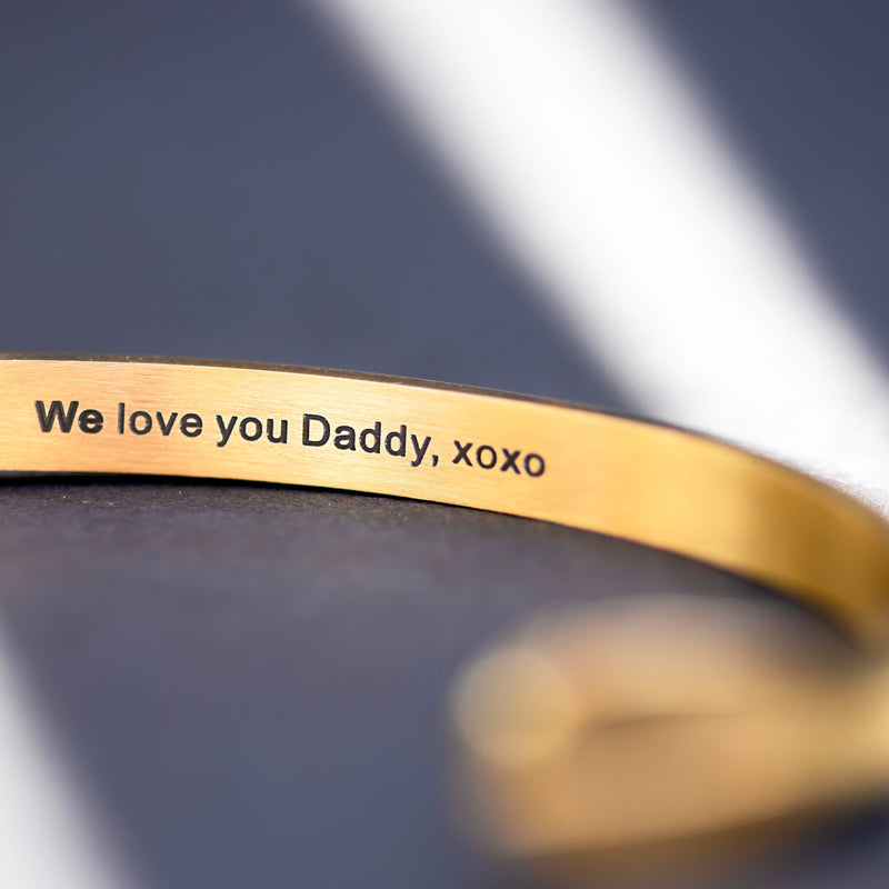 Personalized Dad's/Boyfriend Cuff - CG1141S