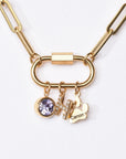 Build Your Own - Personalized Charm Necklace with Carabiner