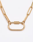 Build Your Own - Personalized Charm Necklace with Carabiner