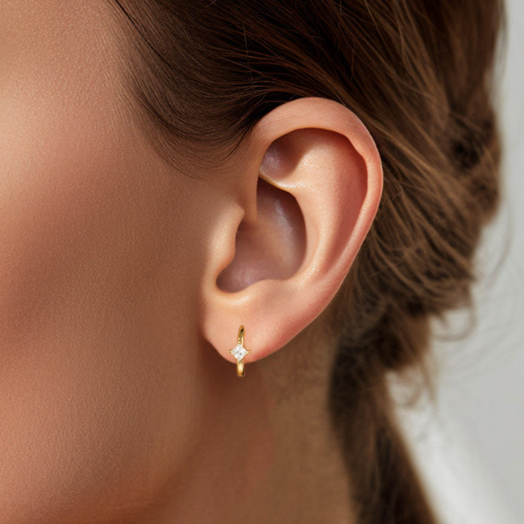 Diamond Huggie Earrings - CG2309S,CG2310S