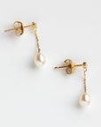 Dainty Pearl Drop Earrings