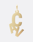 Personalized Falling Letters Charm Necklace