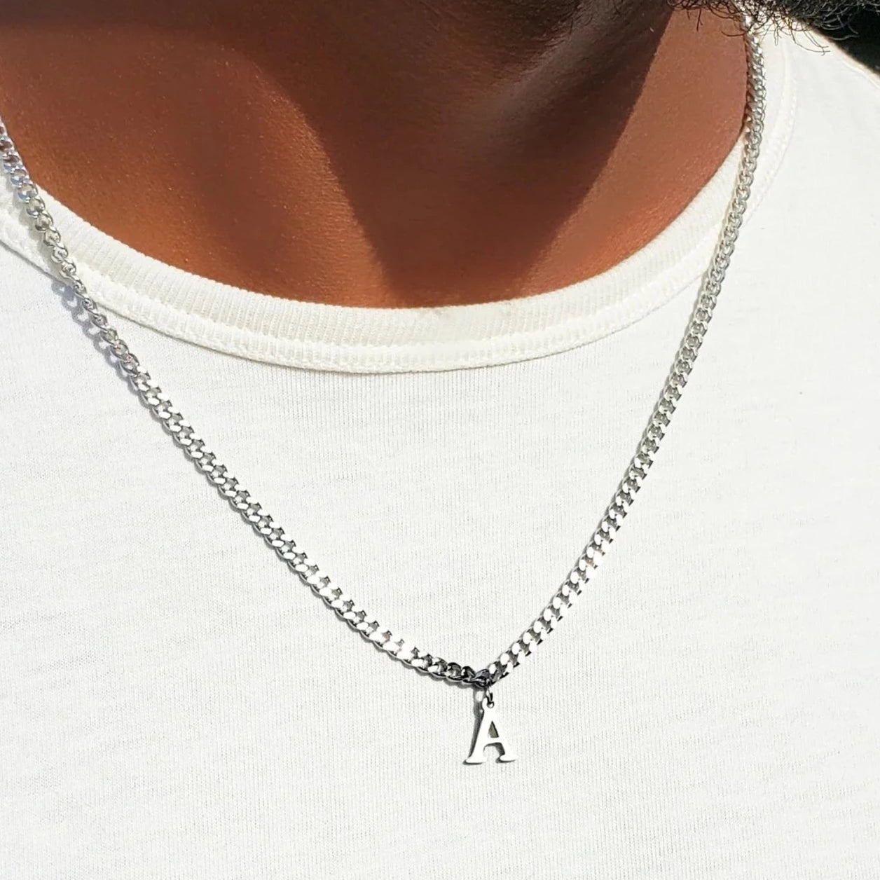 Mens Cuban Initial Necklace - CG2726S,CG2727S,CG2728S