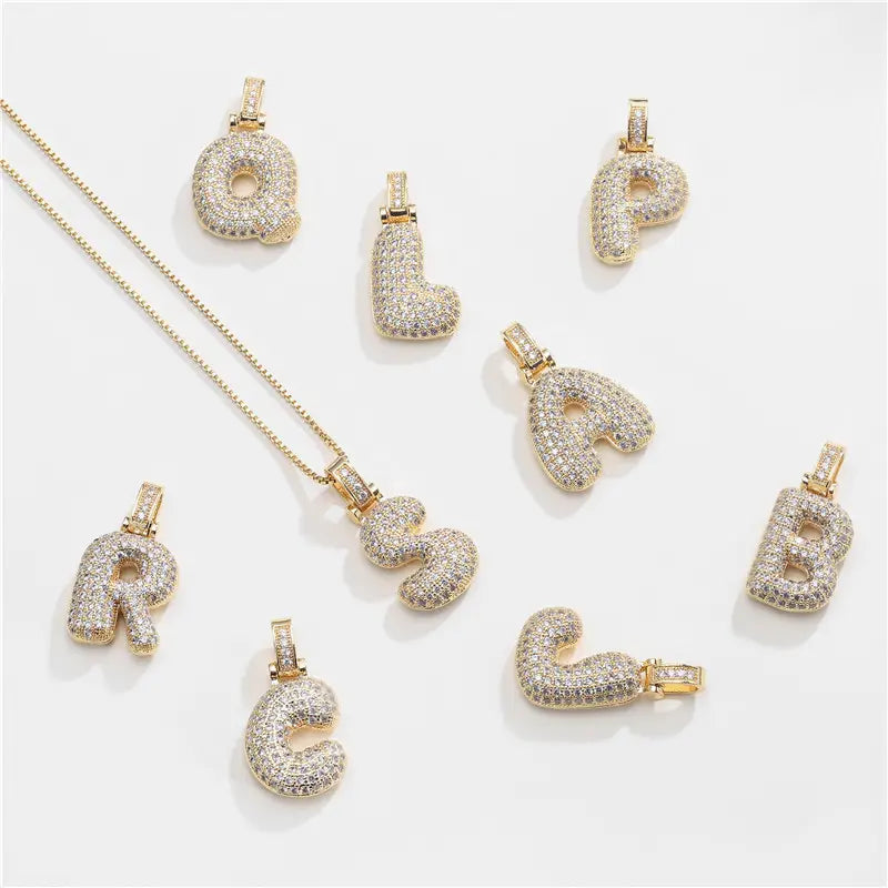 Initial Bubble Necklace - CG3129S