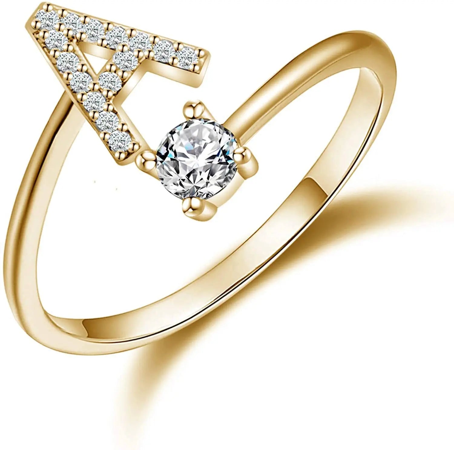 Diamond Initial Ring Adjustable - CG3774S,CG3775S