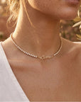 Script Tennis Necklace