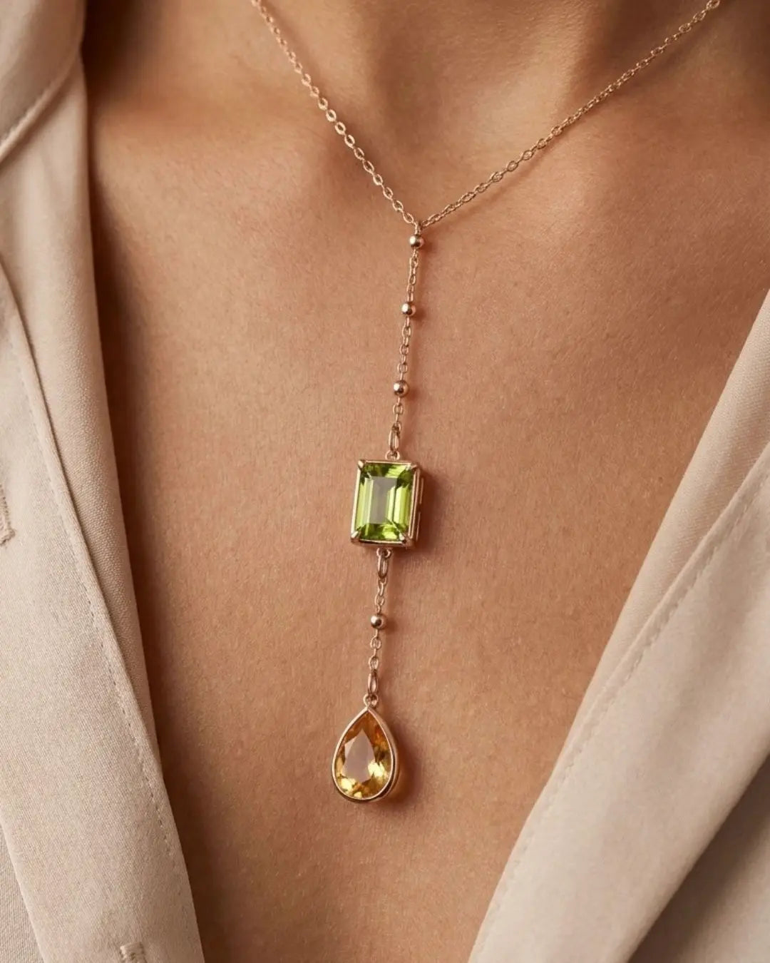 Heirloom Stone Lariat