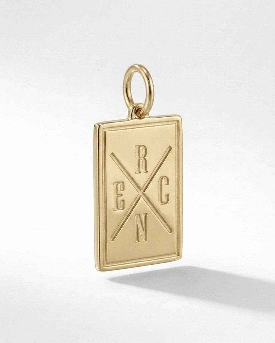 Signature Plaque Charm