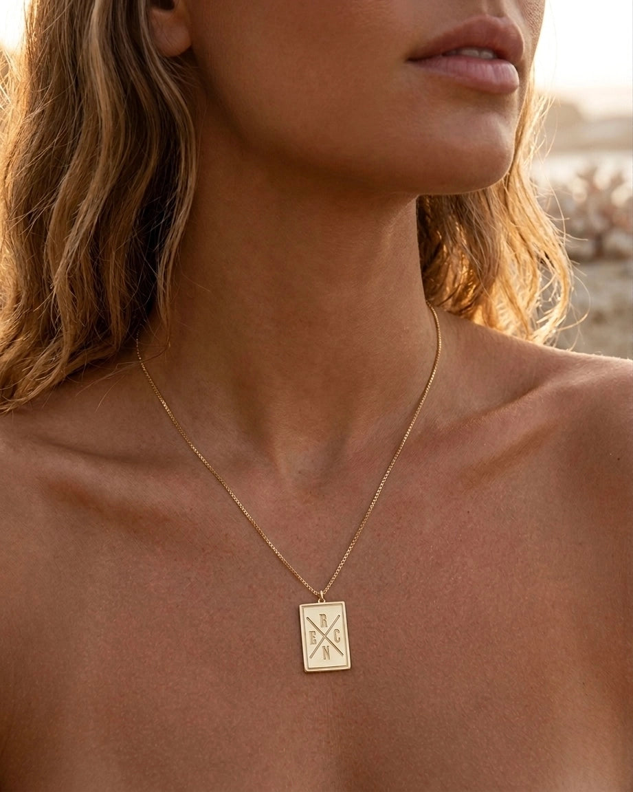Signature Plaque Necklace
