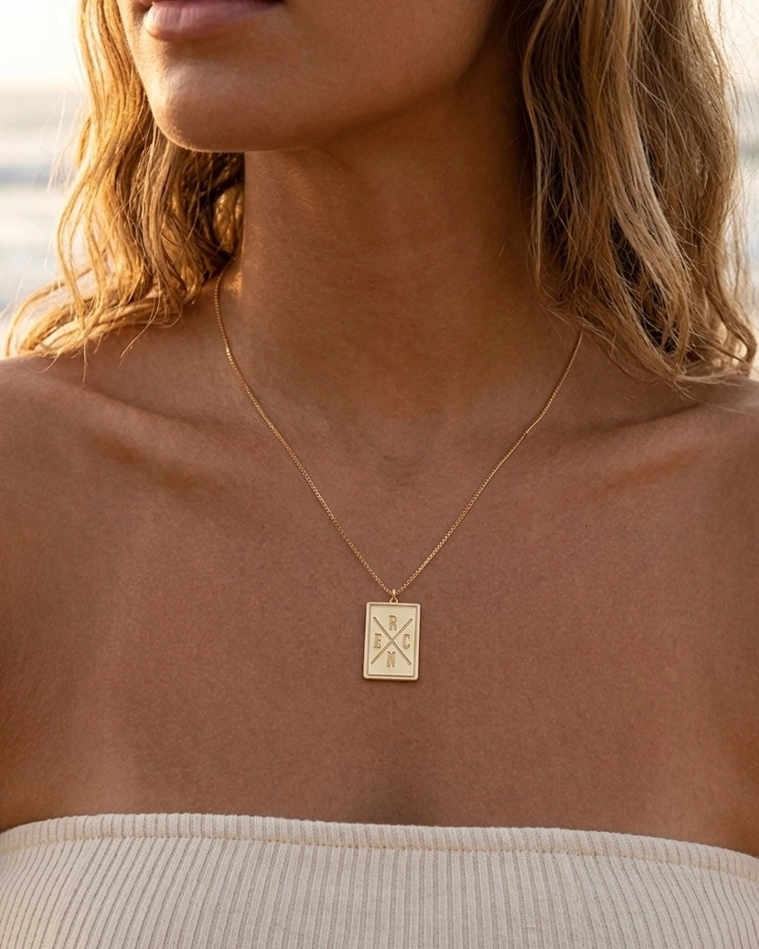 Signature Plaque Necklace