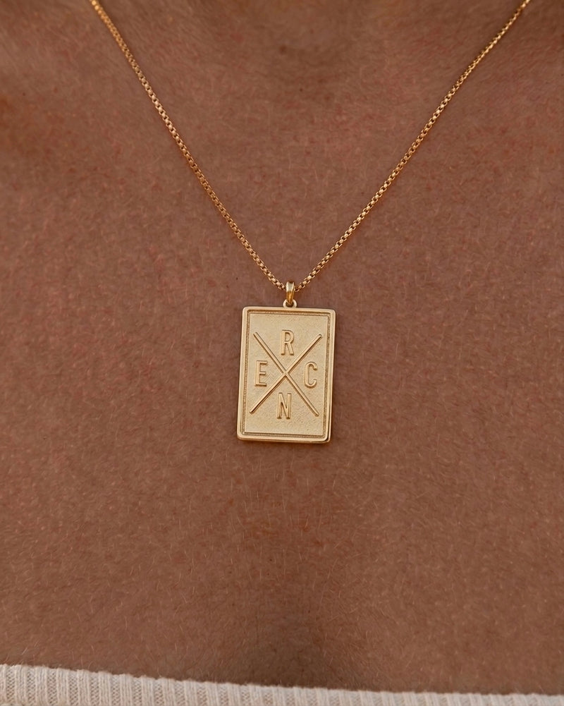 Signature Plaque Necklace