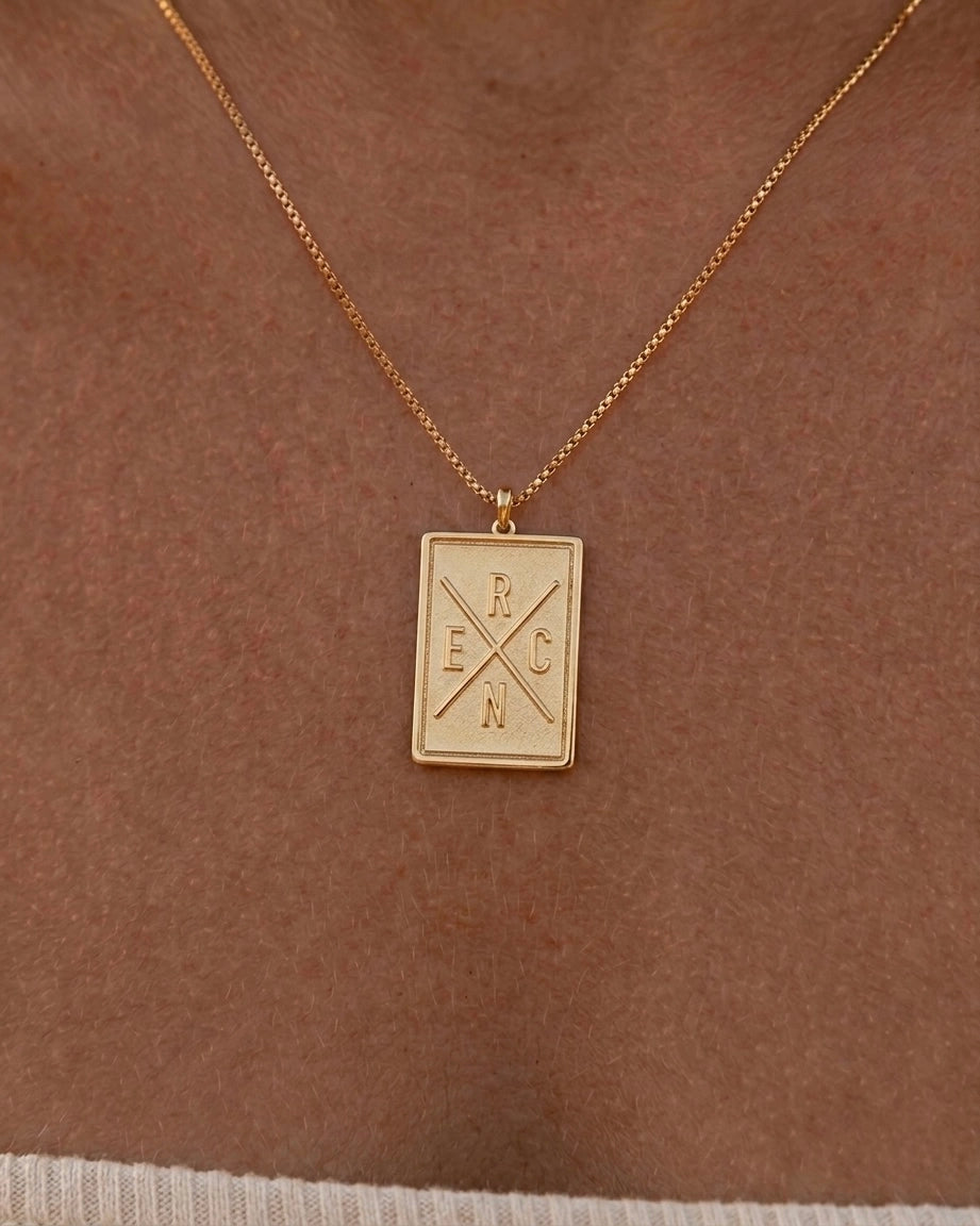 Signature Plaque Necklace