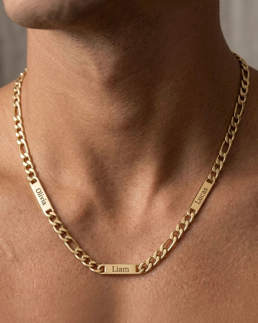 Figaro Father Name Necklace