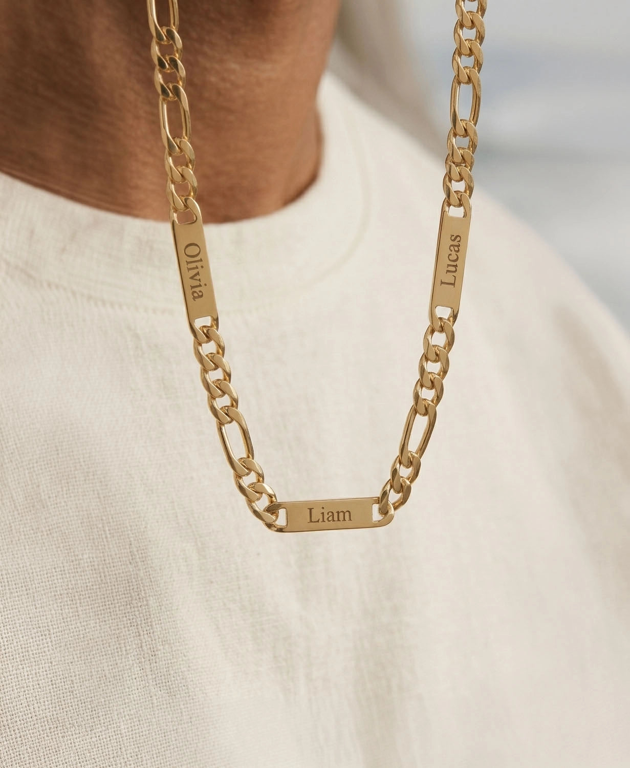 Figaro Father Name Necklace