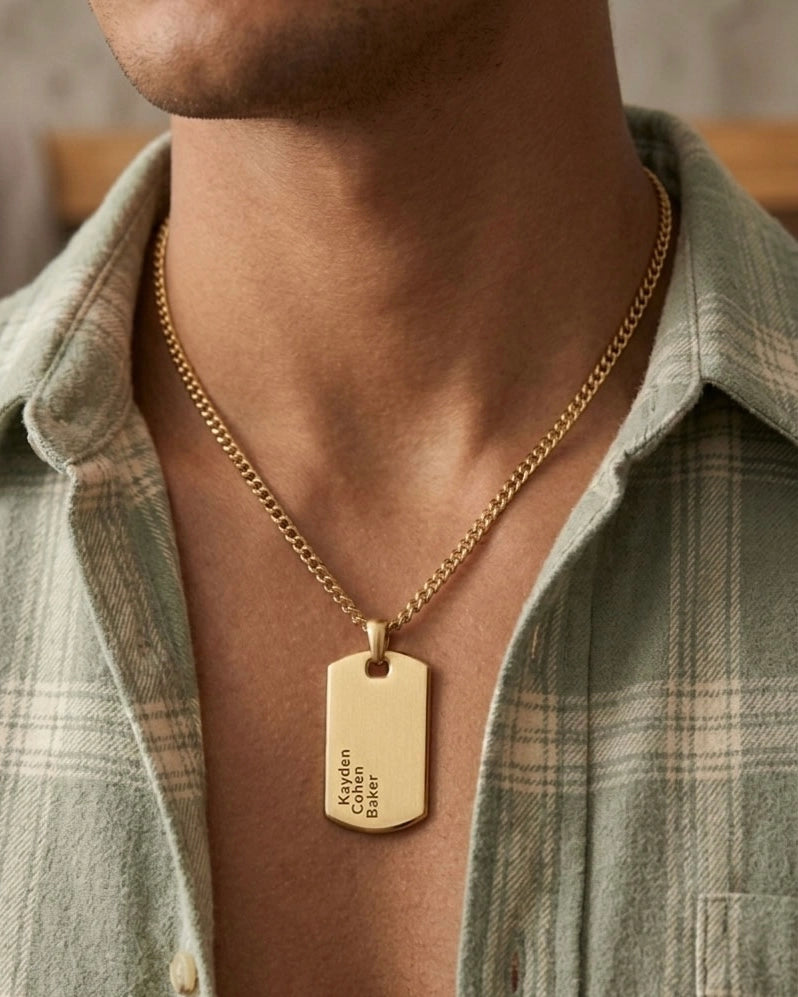 Men's Dog Tag Necklace