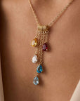 Cascading Birthstone Necklace