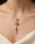 Cascading Birthstone Necklace