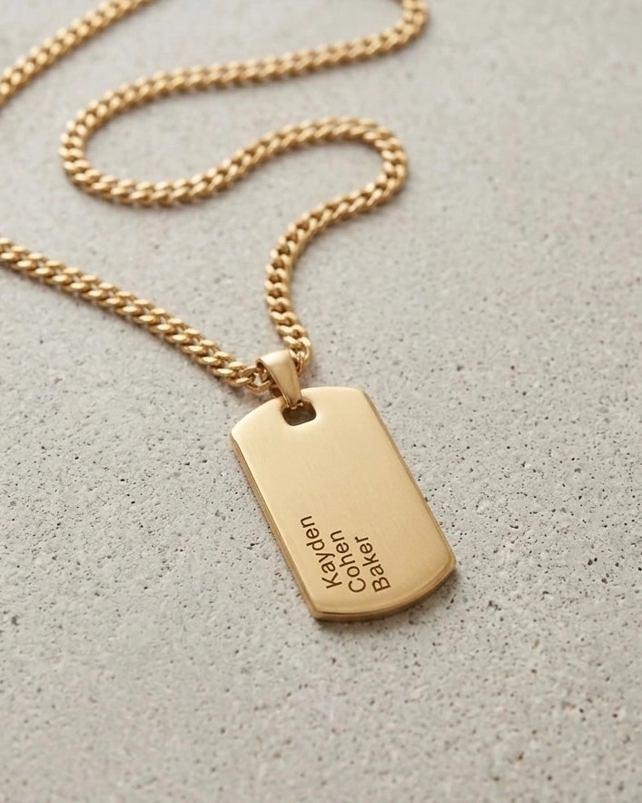 Men's Dog Tag Necklace