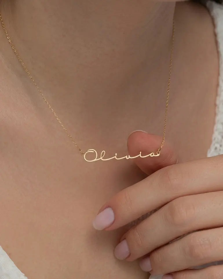 Custom Cursive Name Necklace - CG2739S,CG2740S,CG4362S