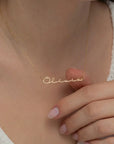 Custom Cursive Name Necklace - CG2739S,CG2740S,CG4362S