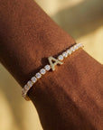 Initial Tennis Bracelet