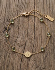 Birthstone Keepsake Initial Bracelet