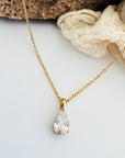 Teardrop Diamond Necklace