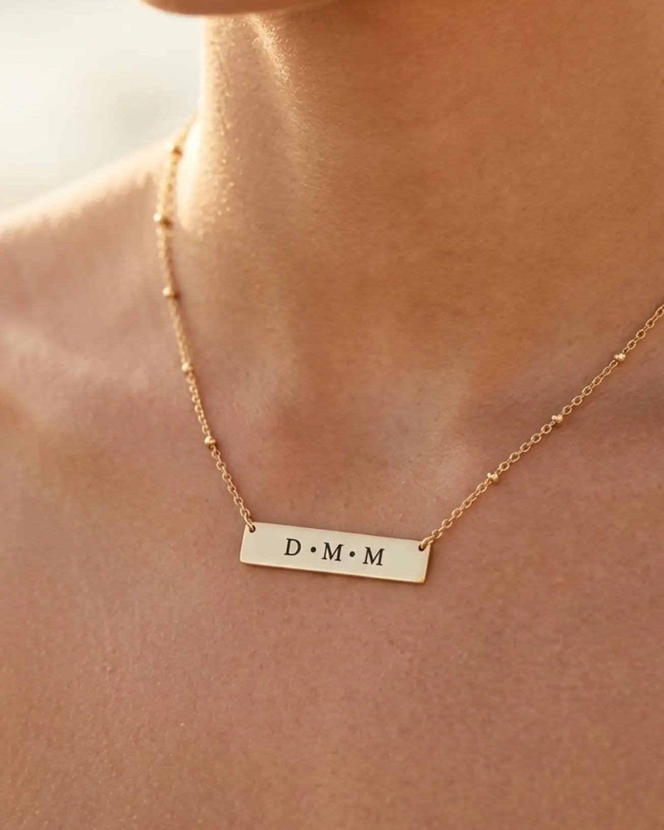 Tiny Bar Necklace