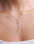 Personalized Name Necklace with Birth Flower