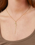 Personalized Name Necklace with Birth Flower