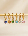 Everyday Birthstone Huggies
